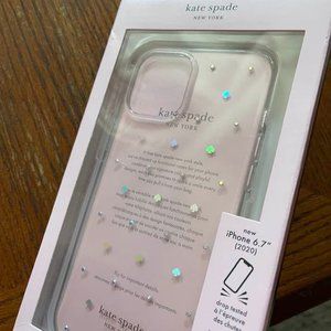 Iphone 12pro max Kate Spade iridescent spade case